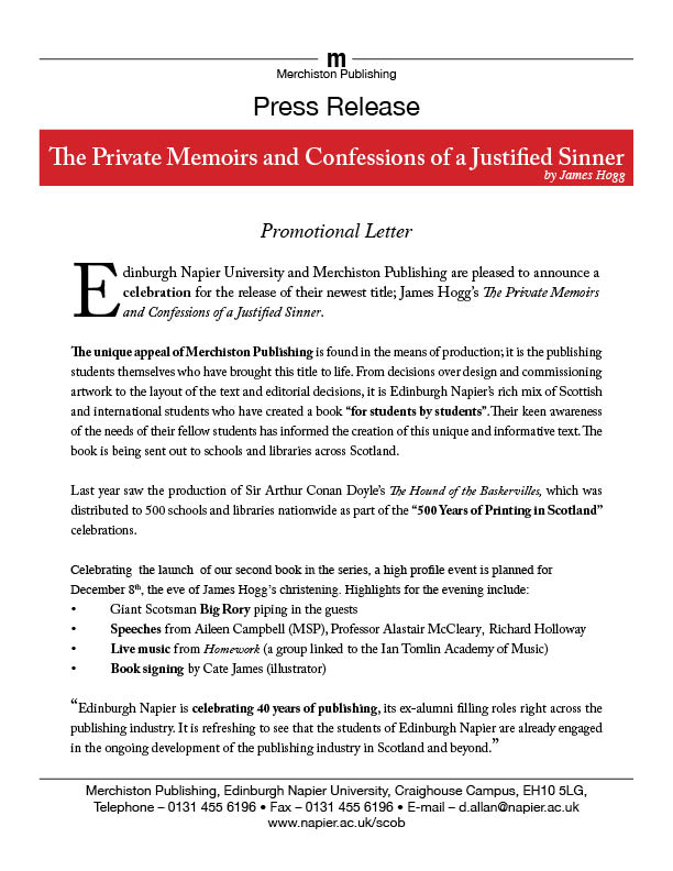 Writers’ Resource: Sample Press Release Template for a Book Launch